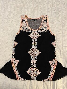 Nanette Lepore - Knit Tank Top with Peplum. Size M